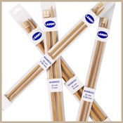 Knitting needles bamboo - 33 cm